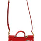 Elegant Red Sicily Leather Shoulder Bag