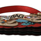 Elegant Red Leather Shoulder Purse Clutch