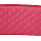 Elegant Pink Continental Zip Wallet
