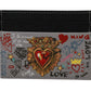 Multicolor Heart Maria Love Leather Cardholder