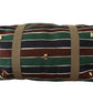 Sophisticated Striped Linen-Leather Travel Bag