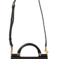 Elegant Black Leather Sicily Shoulder Bag