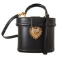 Elegant Black Leather Devotion Shoulder Bag