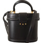 Elegant Black Leather Devotion Shoulder Bag