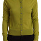 Apple Green Cashmere Cardigan - Luxe Comfort