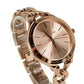 Slim Runway Rose Gold Toned Stainless Steel Chain Watch MK3223