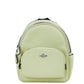 Mini Court Pale Lime Pebbled Leather Shoulder Backpack Bag