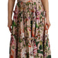 Elegant Floral Maxi Dress in Beige