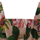 Elegant Floral Maxi Dress in Beige