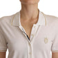 Elegant White Cotton Shirt Dress