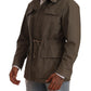 Stunning Grey Wool Windbreaker Jacket