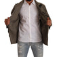 Stunning Grey Wool Windbreaker Jacket