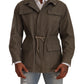Stunning Grey Wool Windbreaker Jacket