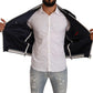Elegant Dark Blue Bomber Jacket
