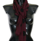 Elegant Bordeaux Polka Dot Scarf Wrap