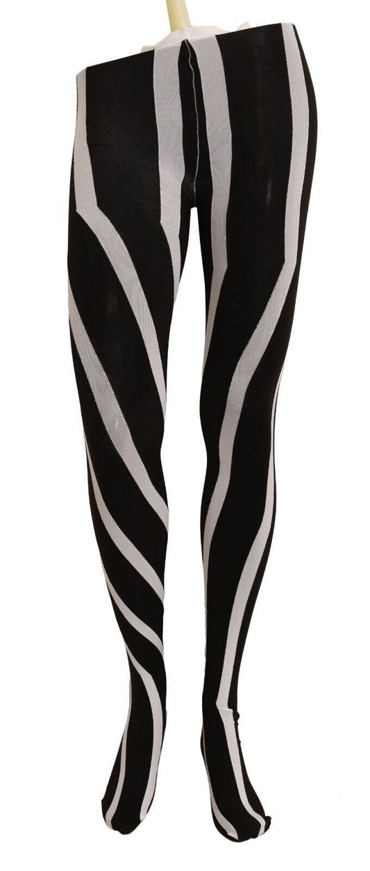 Chic Striped Nylon Micro Mesh Tights