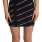 Sleek Cotton Blend Bodycon Mini Dress