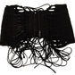 Elegant Black Interlaced Corset Top
