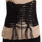 Elegant Black Interlaced Corset Top