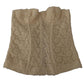 Chic Off-White Floral Lace Corset Top