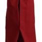 Elegant High Waist Wide Leg Pants in Red