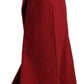 Elegant High Waist Wide Leg Pants in Red