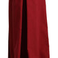 Elegant High Waist Wide Leg Pants in Red