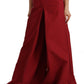 Elegant High Waist Wide Leg Pants in Red