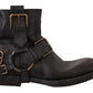 Elegant Michelangelo Leather Ankle Boots