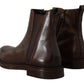 Elegant Brown Chelsea Formal Boots