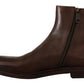 Elegant Brown Chelsea Formal Boots