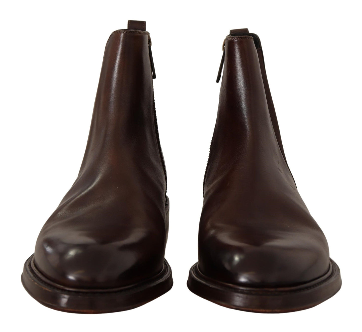 Elegant Brown Chelsea Formal Boots