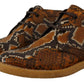 Exotic Python Leather Ankle Boots