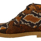 Exotic Python Leather Ankle Boots