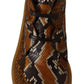 Exotic Python Leather Ankle Boots