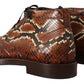 Exquisite Exotic Python Leather Ankle Boots