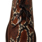 Exquisite Exotic Python Leather Ankle Boots