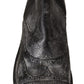 Elegant Gray Leather Ankle Boots