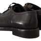 Elegant Black Leather Men's Dress Shoes