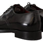 Elegant Black Leather Formal Derby Shoes