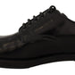 Elegant Black Leather Formal Derby Shoes
