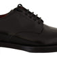 Elegant Black Leather Formal Derby Shoes