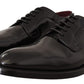 Elegant Black Leather Formal Derby Shoes