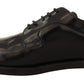 Elegant Black Leather Formal Derby Shoes