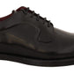 Elegant Black Leather Formal Derby Shoes
