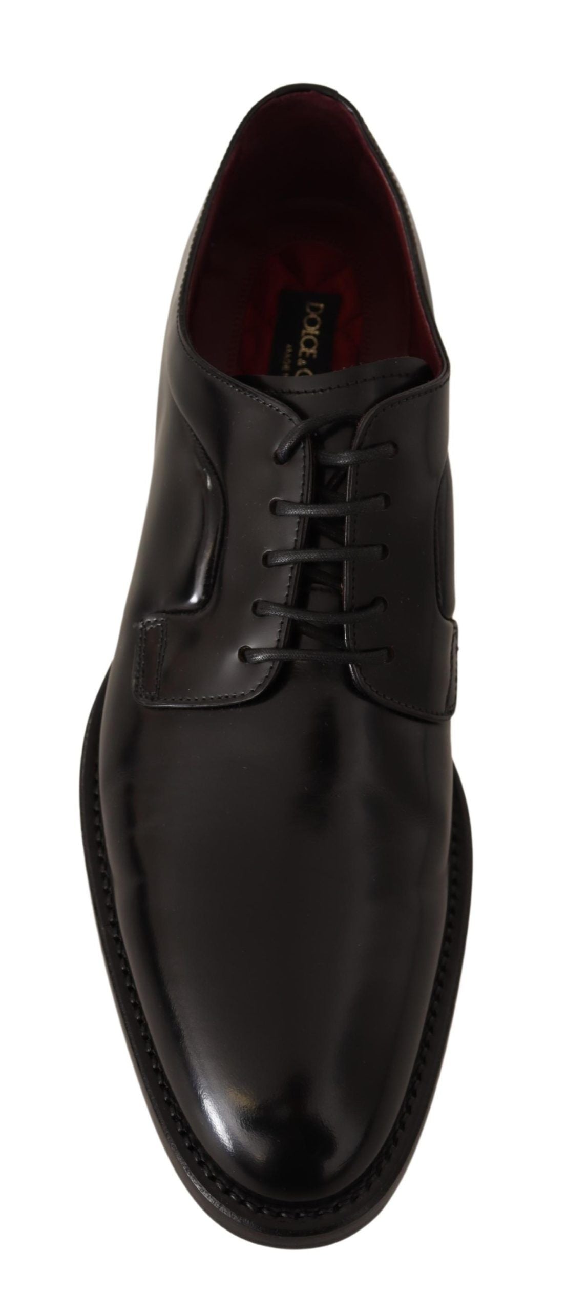 Elegant Black Leather Formal Derby Shoes