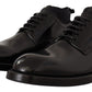 Elegant Black Lace-Up Dress Formal Shoes