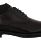Elegant Black Lace-Up Dress Formal Shoes