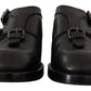 Elegant Black Monk Strap Dress Shoes