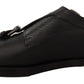 Elegant Black Monk Strap Dress Shoes